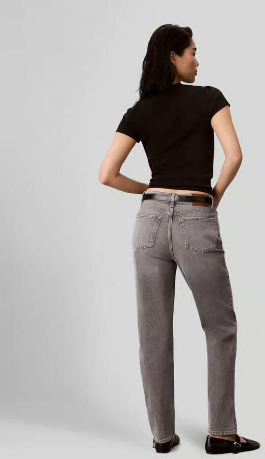 Calvin Klein Jeans mom fit jeans van katoenmix model 'MOM JEAN' - Foto 3