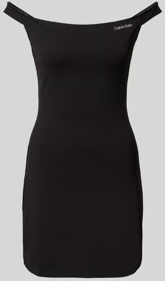 Calvin Klein Jeans Korte Jurken Collectie Viscose Mix Black Dames - Foto 3
