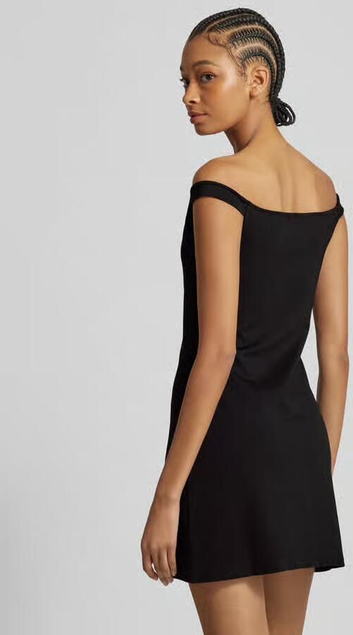 Calvin Klein Jeans Korte Jurken Collectie Viscose Mix Black Dames - Foto 5