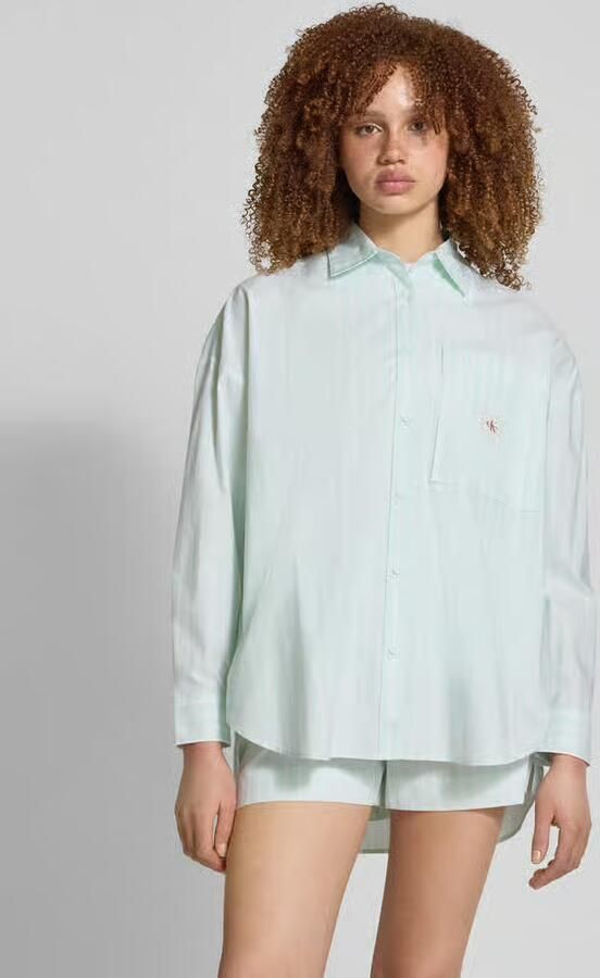 Calvin Klein Jeans Oversized blouse met labelpatch - Foto 2