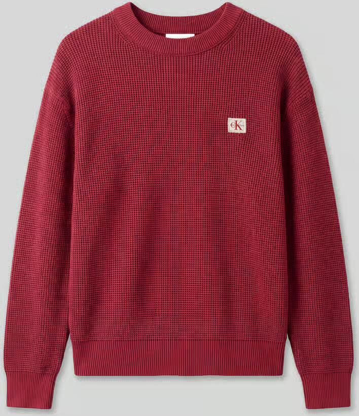 Calvin Klein Jeans pullover in relaxed fit van 100% katoen met gestikt logo