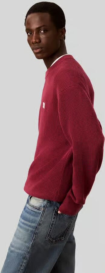 Calvin Klein Jeans pullover in relaxed fit van 100% katoen met gestikt logo - Foto 3