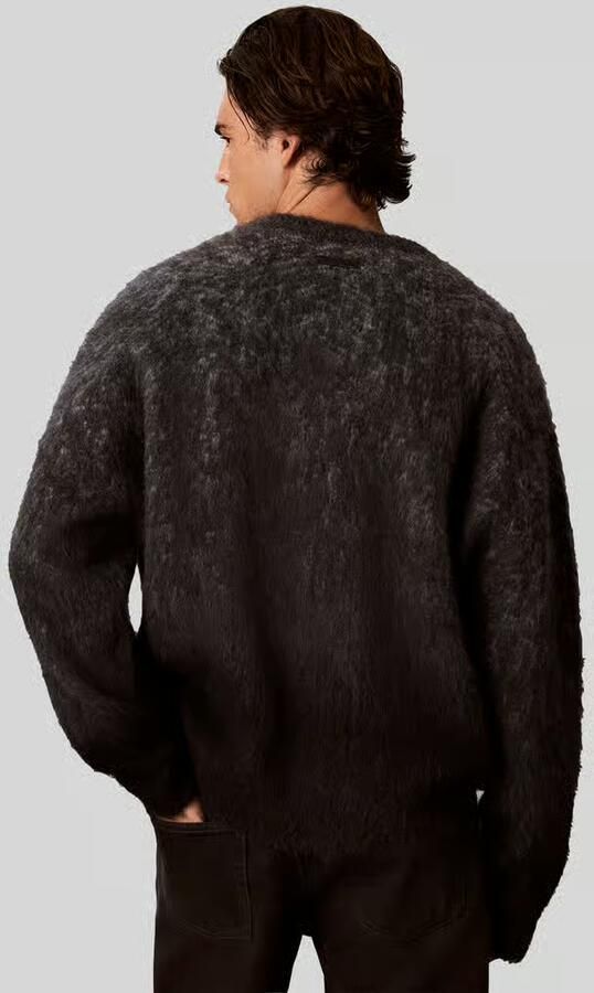 Calvin Klein Jeans pullover met relaxed fit van scheerwol met ombre-effect - Foto 2