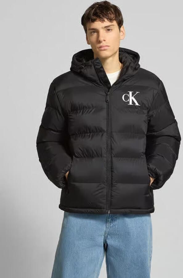 Calvin Klein Jeans Regular fit gewatteerd jack met logoprint model 'Monogram' - Foto 7