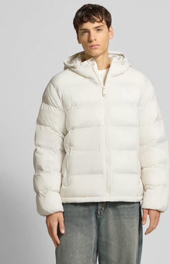 Calvin Klein Jeans Regular fit gewatteerd jack met logoprint model 'Monogram' - Foto 6