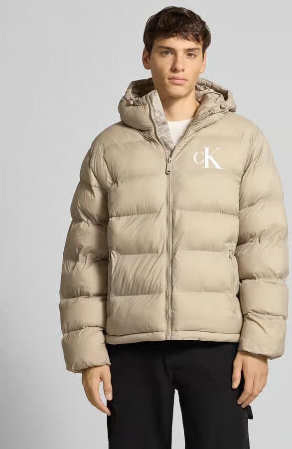 Calvin Klein Jeans Regular fit gewatteerd jack met logoprint model 'Monogram' - Foto 9