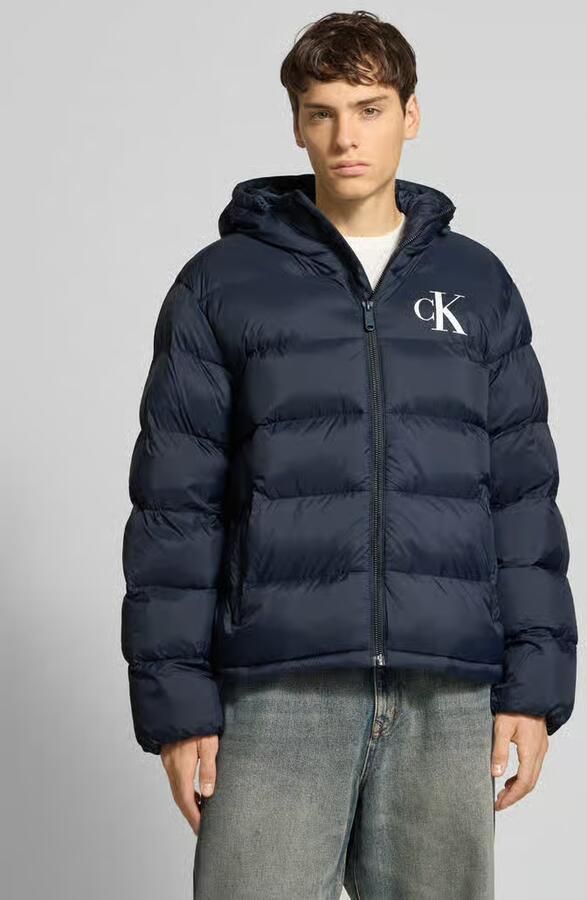 Calvin Klein Jeans Regular fit gewatteerd jack met logoprint model 'Monogram' - Foto 7