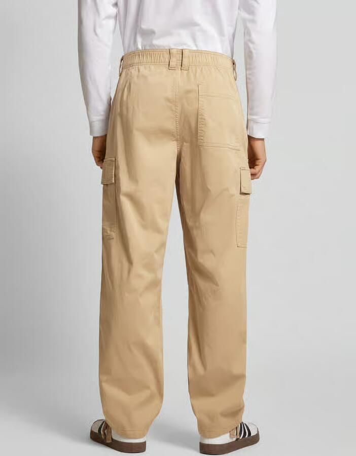 Calvin Klein Jeans Regular fit cargobroek met elastische band