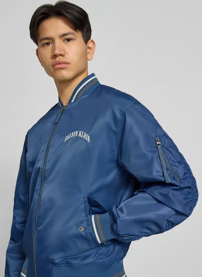 Calvin Klein Jeans regular fit college-jack met labelstitching