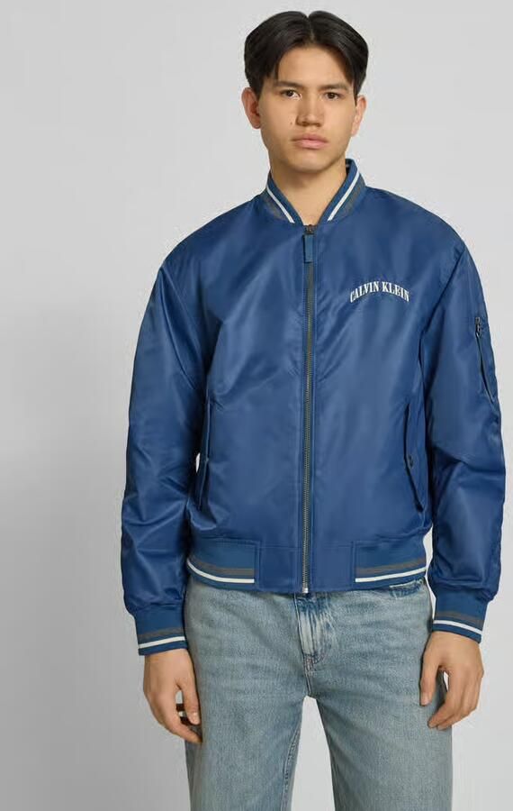 Calvin Klein Jeans regular fit college-jack met labelstitching - Foto 3