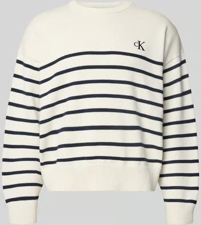 Calvin Klein Jeans regular fit gebreide pullover van puur katoen - Foto 2