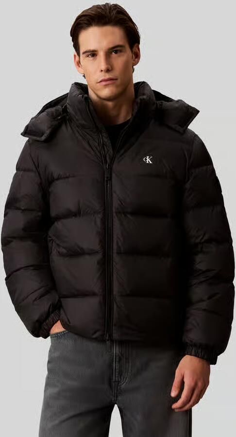 Calvin Klein Jeans Regular fit gewatteerd jack met afneembare capuchon - Foto 3