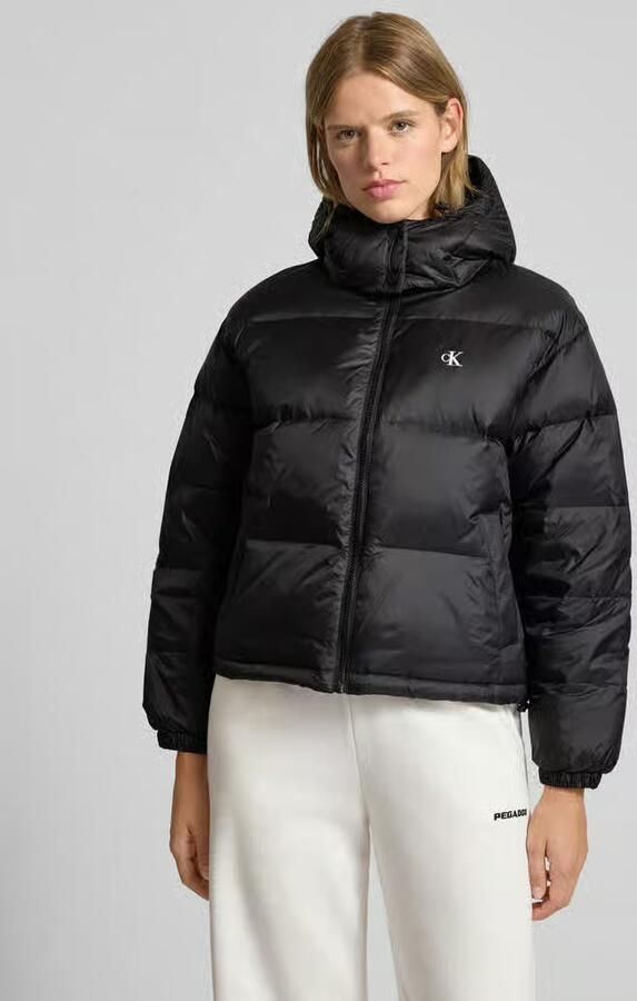 Calvin Klein Jeans Regular fit gewatteerd jack met logoprint model 'Midweight' - Foto 2