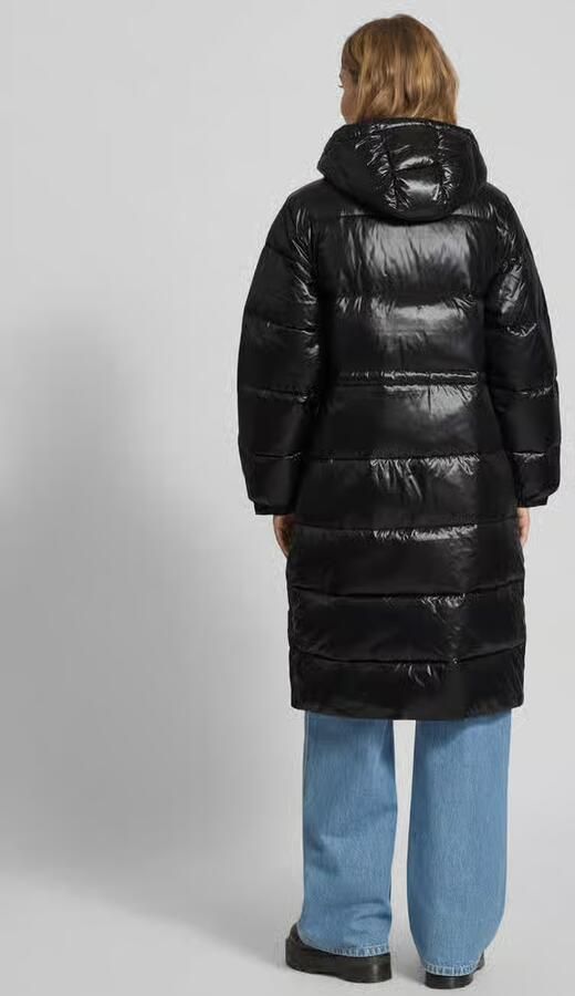 Calvin Klein Jeans Regular fit gewatteerde lange jas met logoprint model 'Shine' - Foto 2