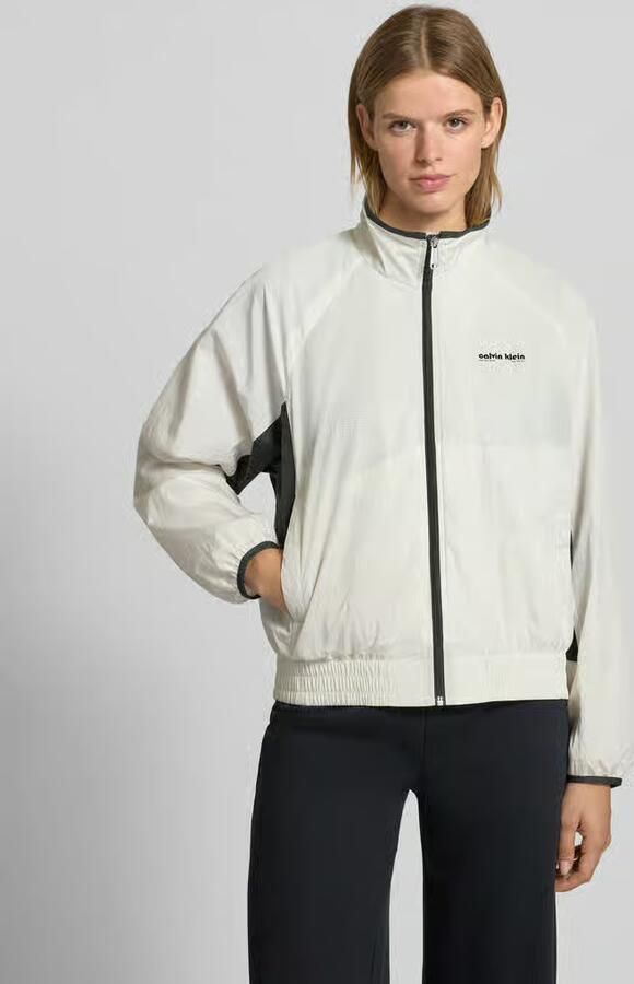 Calvin Klein Jeans Regular fit jack met logostitching model 'Retro' - Foto 2
