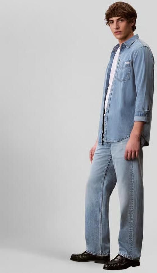 Calvin Klein Jeans straight fit jeans van puur katoen
