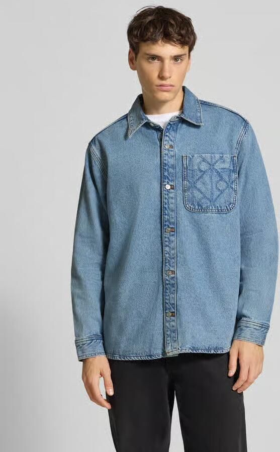 Calvin Klein Jeans Regular fit Jeanshemd met borstzak - Foto 2