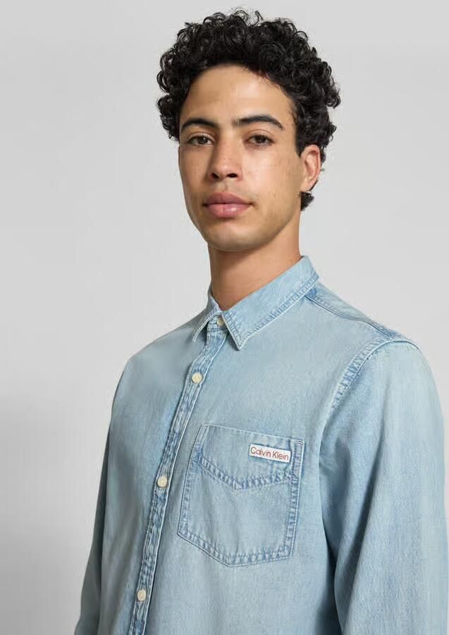 Calvin Klein Jeans regular fit jeanshemd van puur katoen