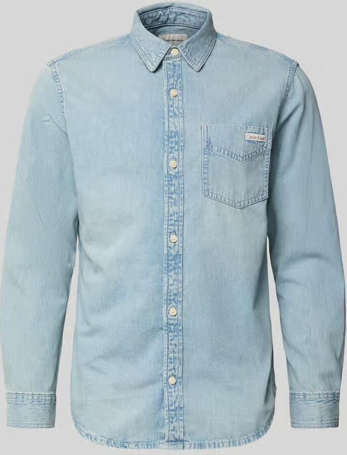 Calvin Klein Jeans regular fit jeanshemd van puur katoen - Foto 2
