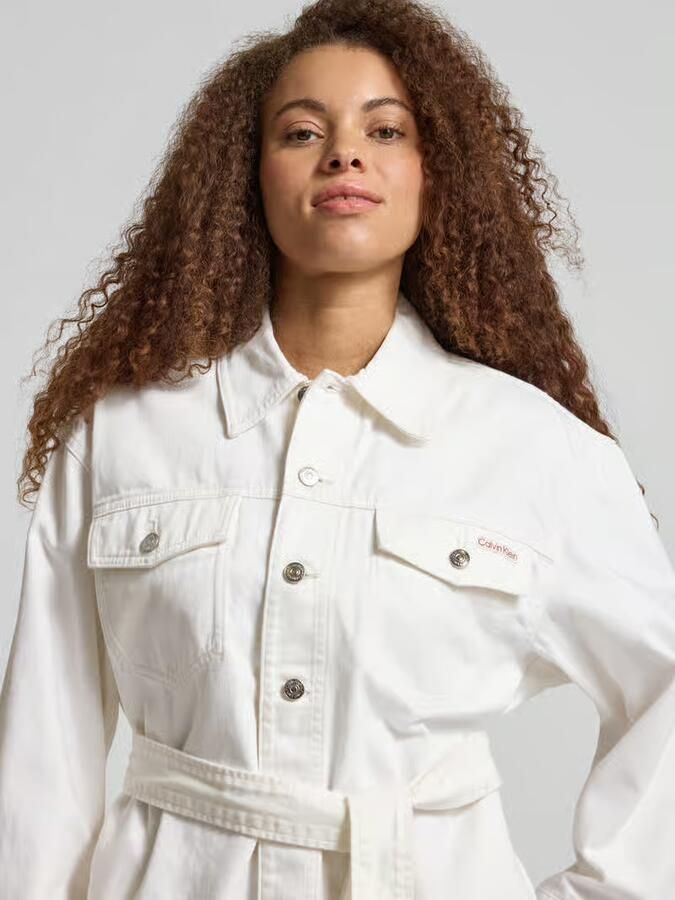 Calvin Klein Jeans Regular fit jeansjack met afneembaar tailleband