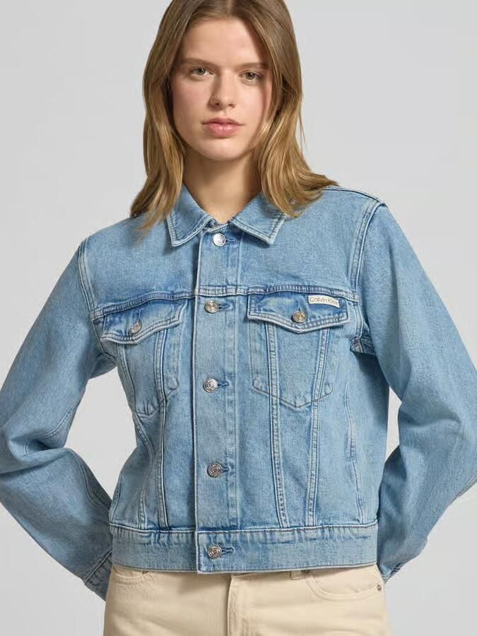 Calvin Klein Jeans Regular fit jeansjack met borstzakken Model 'Panama' - Foto 2