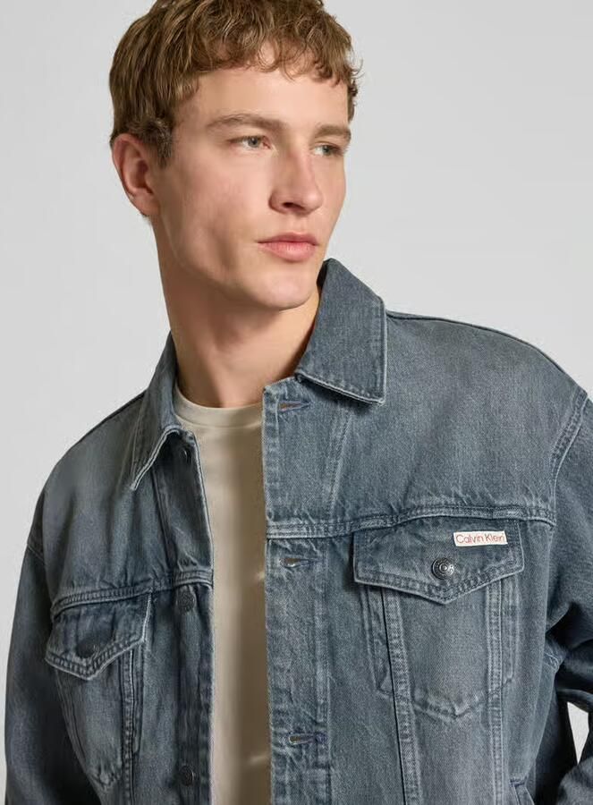Calvin Klein Jeans regular fit jeansjack van puur katoen