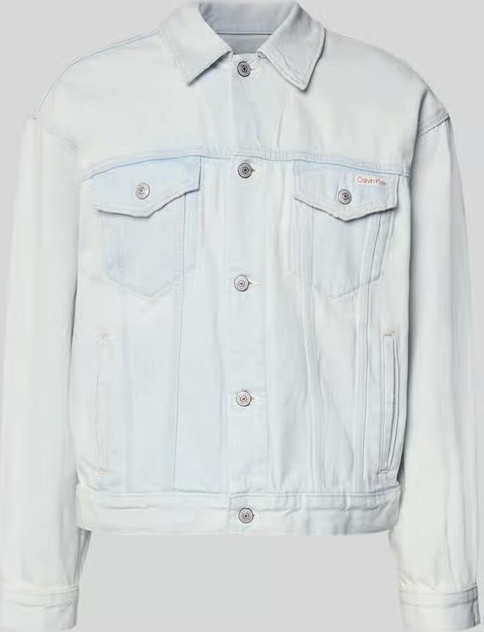 Calvin Klein Jeans regular fit jeansjack van puur katoen model '90S BLEACHOUT' - Foto 2