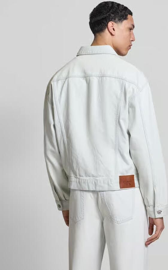 Calvin Klein Jeans regular fit jeansjack van puur katoen model '90S BLEACHOUT' - Foto 3