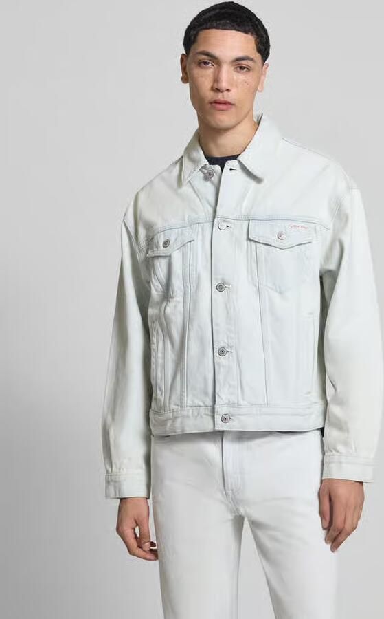 Calvin Klein Jeans regular fit jeansjack van puur katoen model '90S BLEACHOUT' - Foto 4