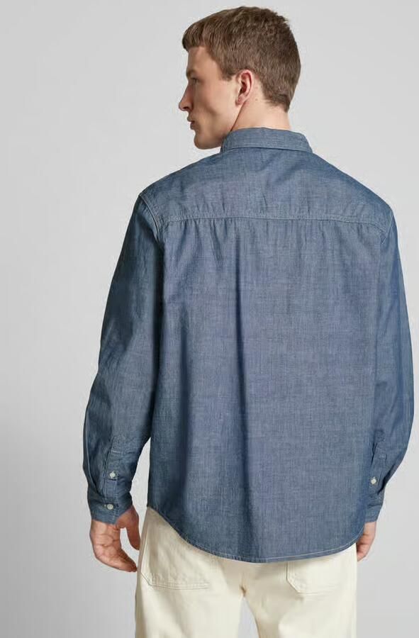 Calvin Klein Jeans Regular fit vrijetijdsoverhemd met labeldetail model 'EASY CHAMBRAY' - Foto 3