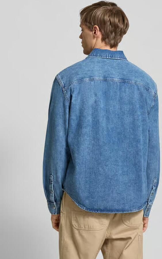 Calvin Klein Jeans Regular fit jeansoverhemd met labelpatch - Foto 4