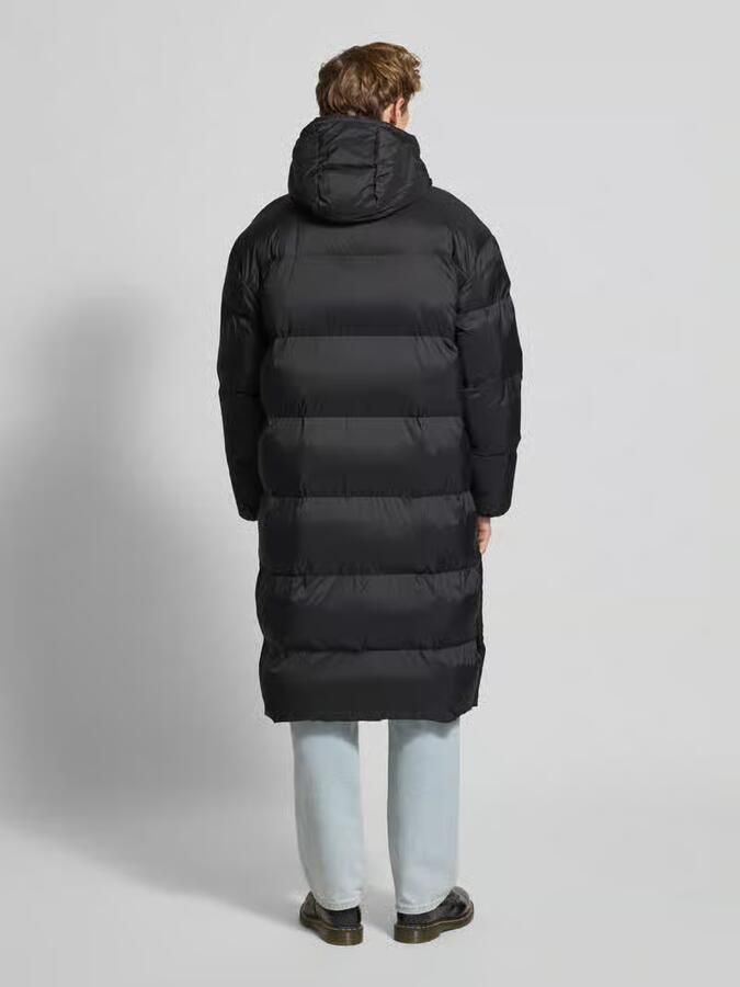 Calvin Klein Jeans Regular fit lange gewatteerde jas met logoprint