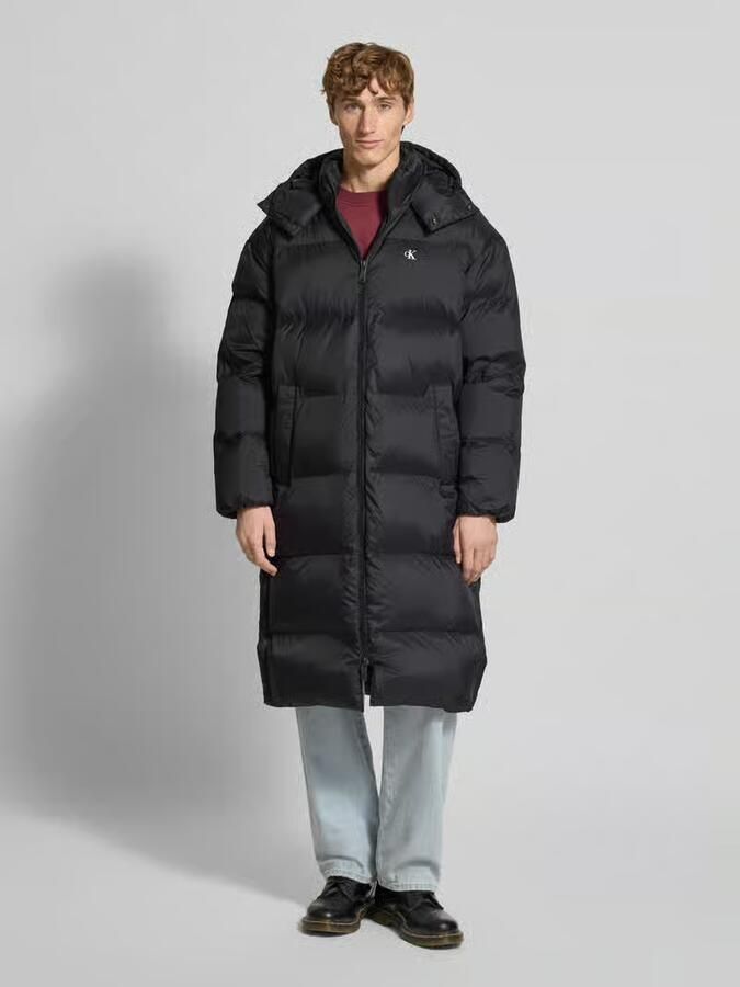 Calvin Klein Jeans Regular fit lange gewatteerde jas met logoprint - Foto 2