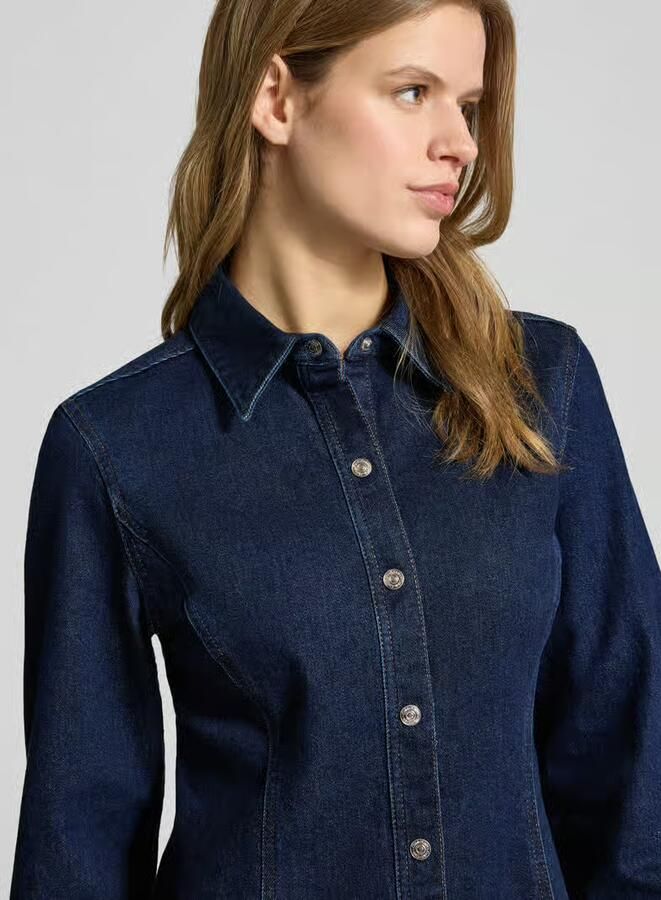 Calvin Klein Jeans Regular fit mini-jurk in denimlook model 'Classic' - Foto 2
