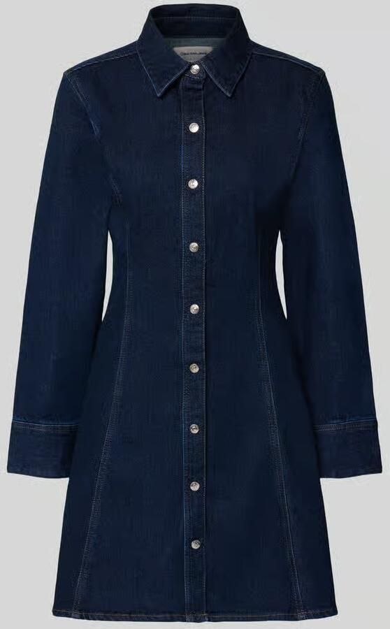 Calvin Klein Jeans Regular fit mini-jurk in denimlook model 'Classic'