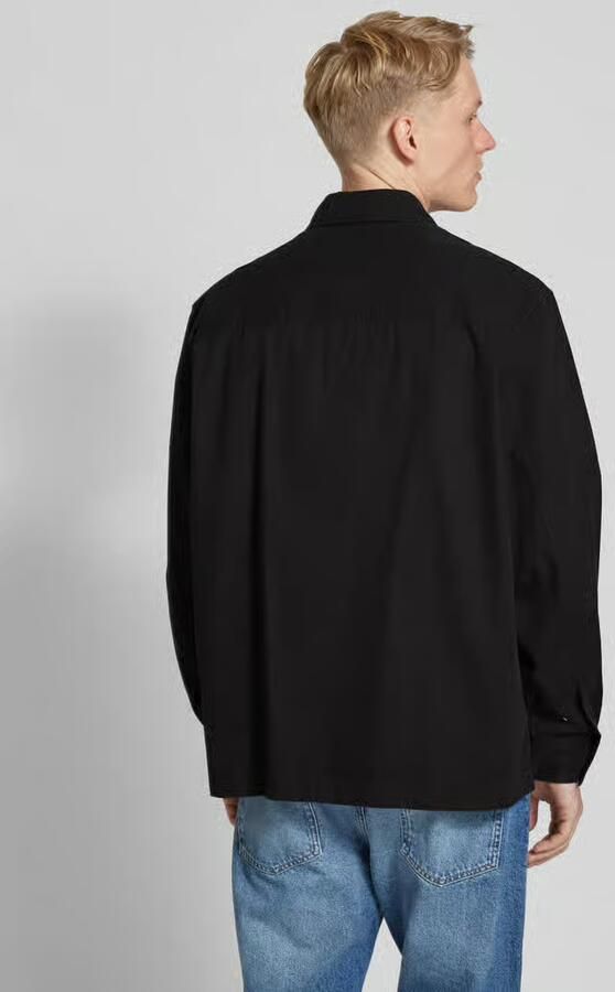 Calvin Klein Jeans Geregenereerd Katoenen Overhemd met Lange Mouwen Black Heren - Foto 3