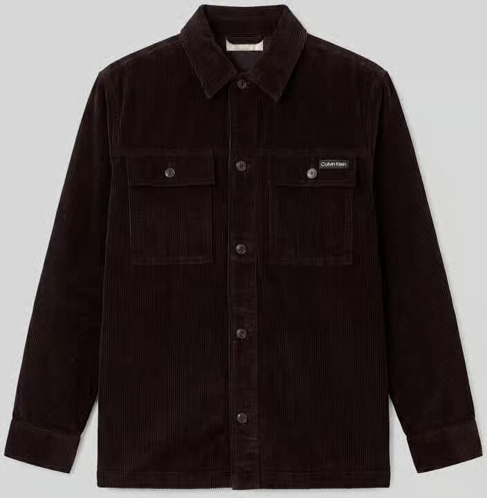 Calvin Klein Jeans Regular fit overshirt van katoen met cordstructuur