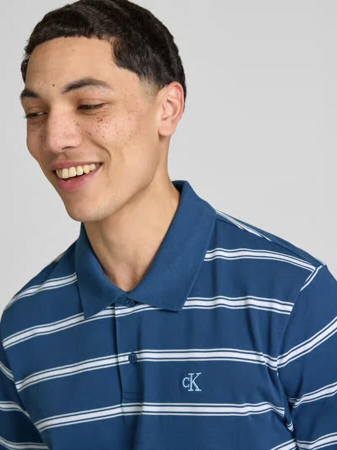 Calvin Klein Jeans regular fit poloshirt met gestikt logo