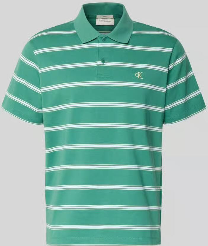 Calvin Klein Jeans regular fit poloshirt met gestikt logo - Foto 2