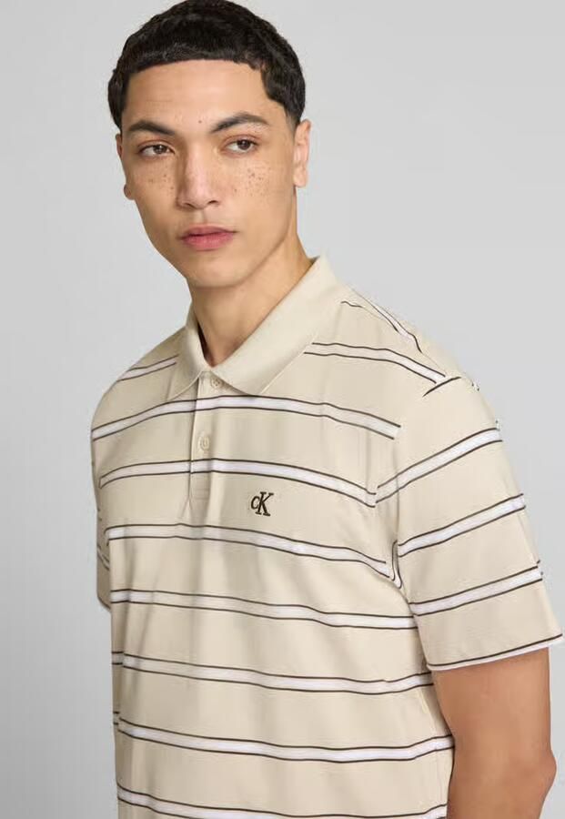 Calvin Klein Jeans regular fit poloshirt met gestikt logo