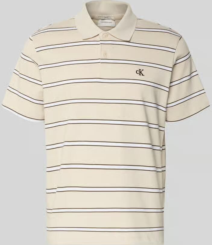 Calvin Klein Jeans regular fit poloshirt met gestikt logo - Foto 2