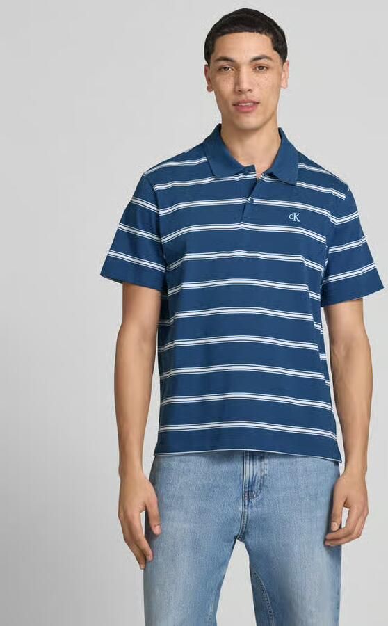 Calvin Klein Jeans regular fit poloshirt met gestikt logo - Foto 3