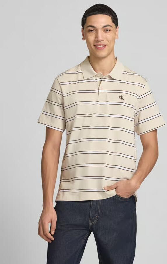 Calvin Klein Jeans regular fit poloshirt met gestikt logo - Foto 2