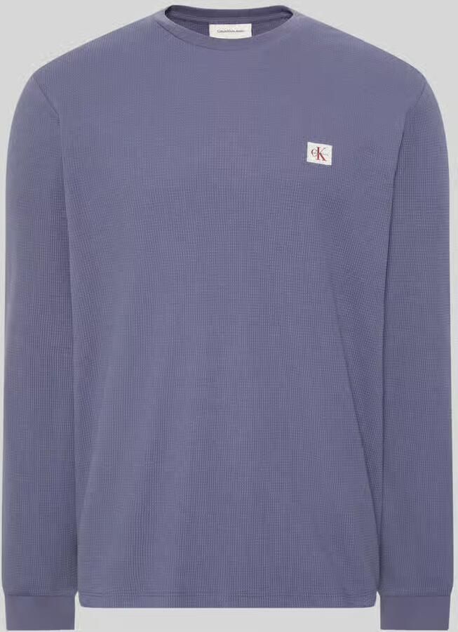 Calvin Klein Jeans regular fit shirt met lange mouwen van katoenmix - Foto 2