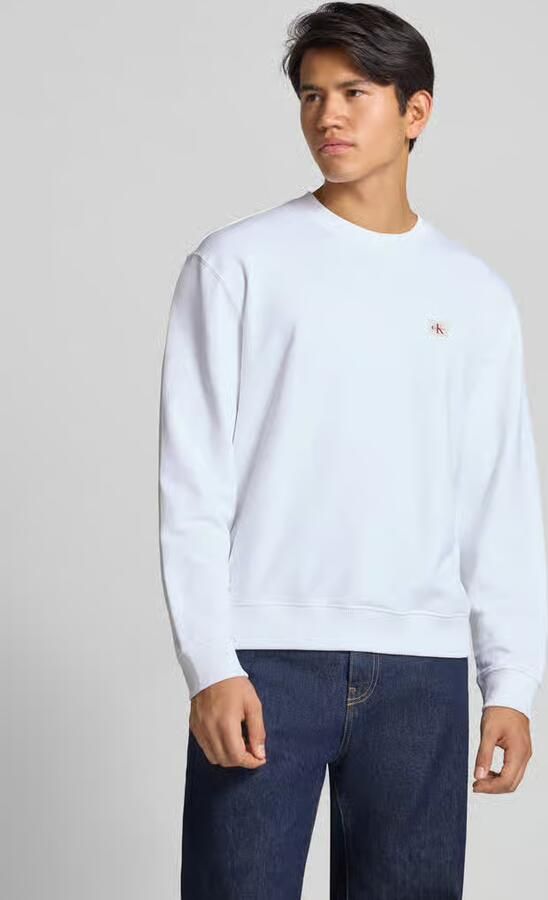 Calvin Klein Jeans Regular fit sweatshirt met logopatch model 'Terry' - Foto 5