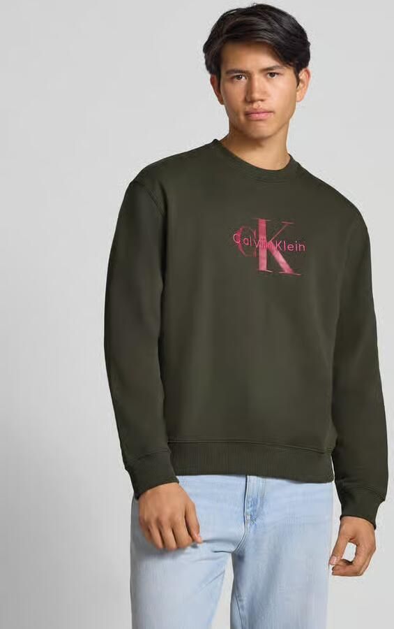 Calvin Klein Jeans Regular fit sweatshirt met logoprint model 'Terry' - Foto 2