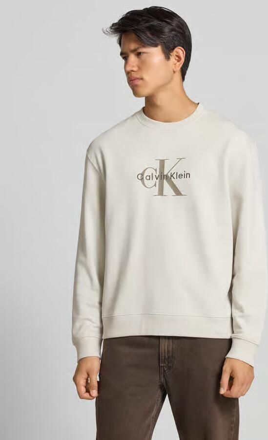 Calvin Klein Jeans Regular fit sweatshirt met logoprint model 'Terry' - Foto 6