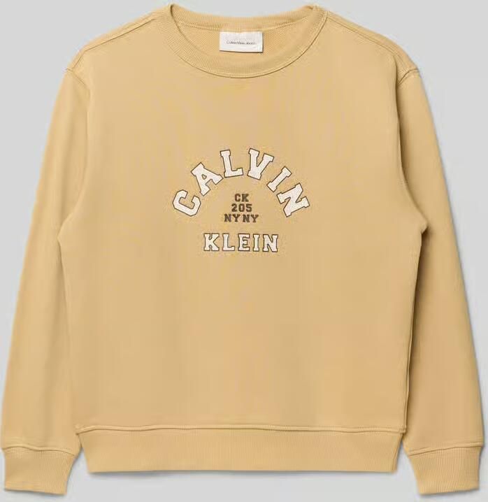 Calvin Klein Jeans Regular fit sweatshirt met logoprint model 'Varsity'