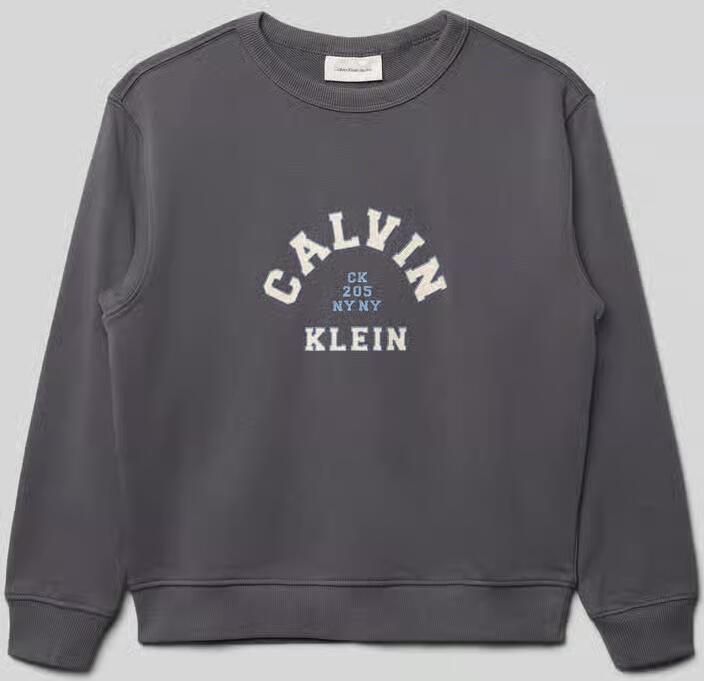Calvin Klein Jeans Regular fit sweatshirt met logoprint model 'Varsity'