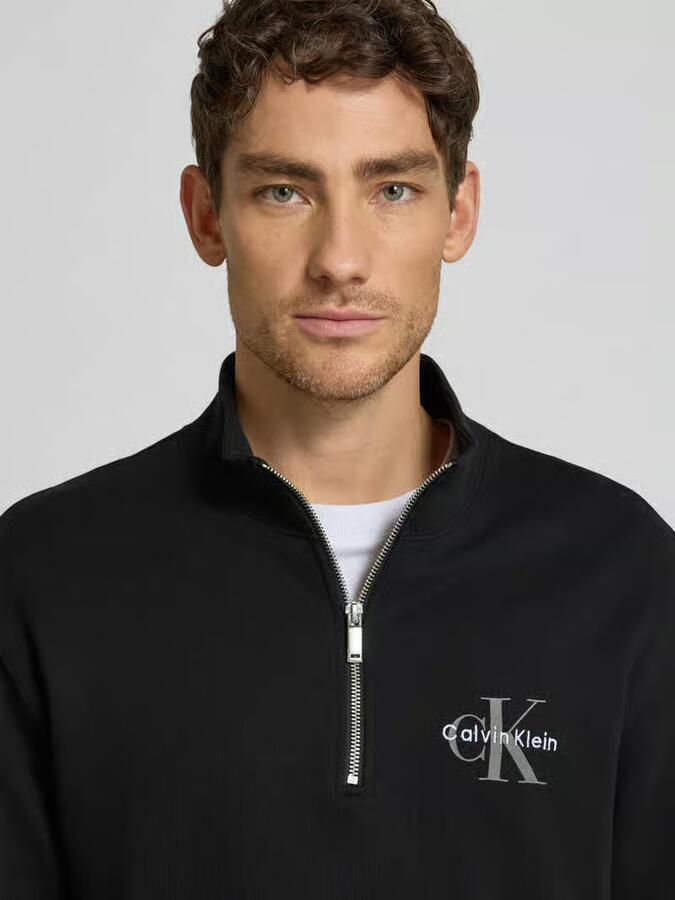 Calvin Klein Jeans Regular fit sweatshirt met logostitching model 'Terry' - Foto 2